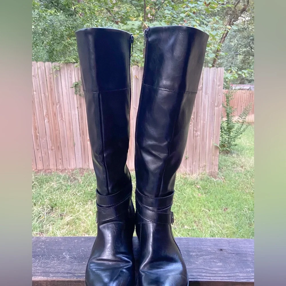Arizona Delling Riding Boots -Elegant Black Knee-High Women's Boots